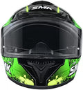 SMK Typhoon Reptile Black Matt Green (MA284) Helmet - Motovile