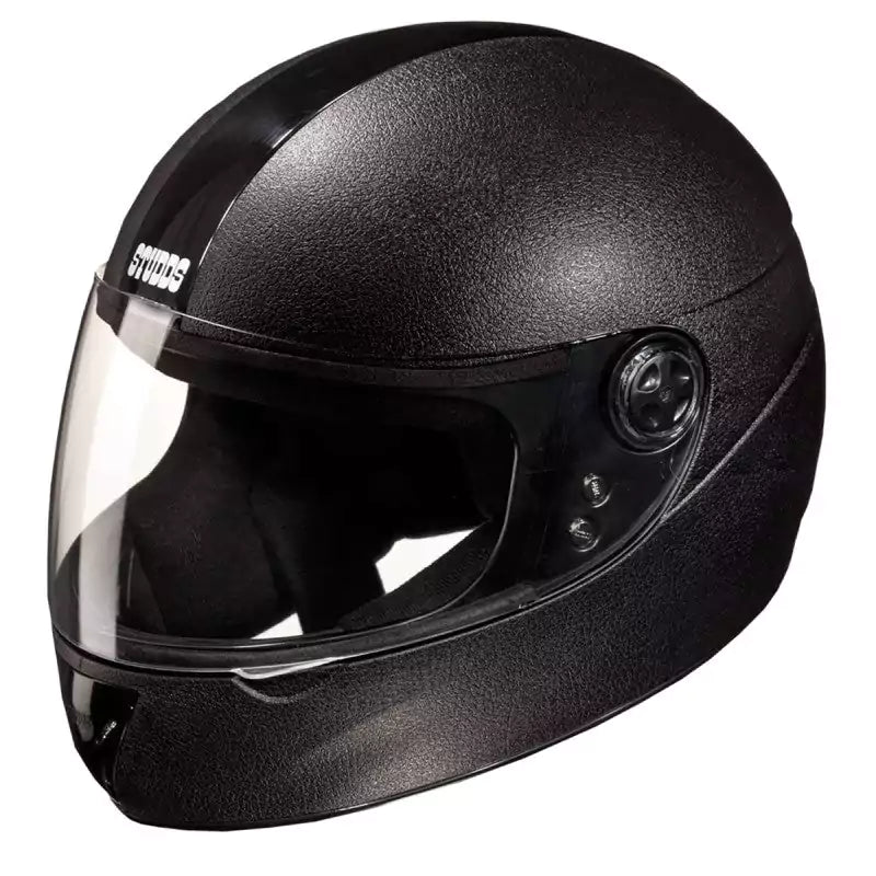 Studds Chrome Elite Full Face Helmet (Black) - Motovile