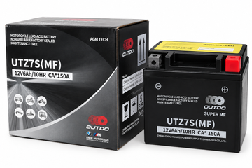 OUTDO UTZ7S (YTZ7S) AGM Motorcycle & ATV Battery 12V 6Ah 150A | بطارية دباب و ATV