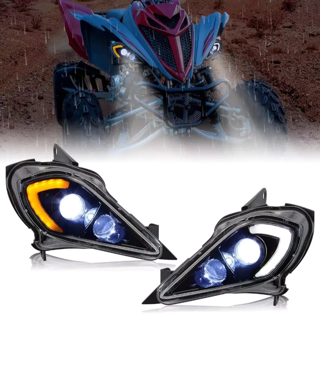 Yamaha Raptor 700 Led Headlight - Motovile