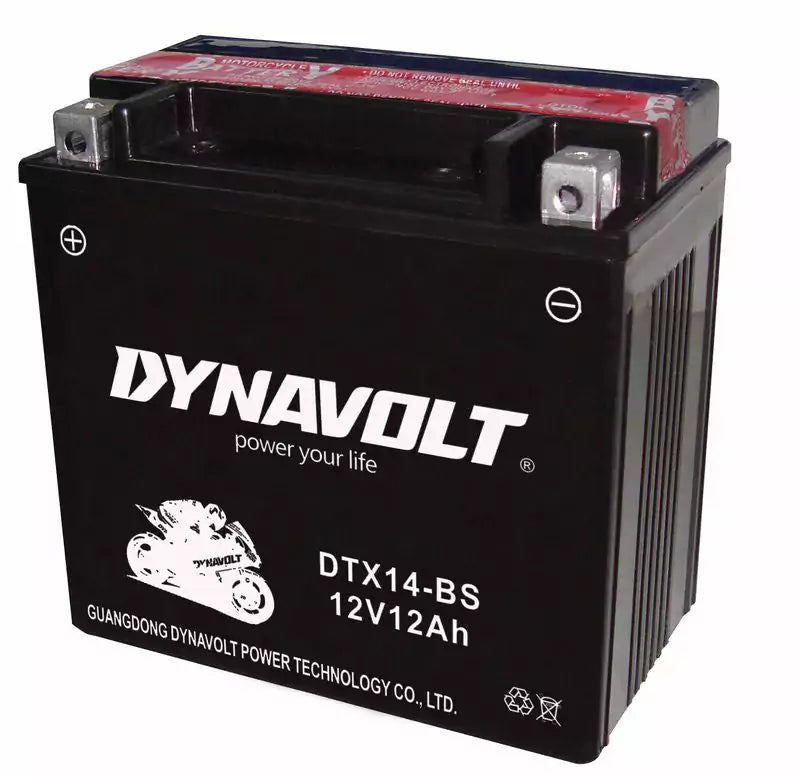 YTX14-BS DYNAVOLT AGM 12V12V BATTERY - Motovile