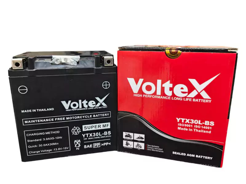 YTX30L-BS VOLTEX 12V30AMP BATTERY THAILAND - Motovile