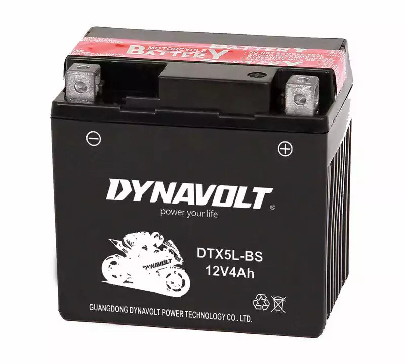 YTX5L-BS AGM DYNAVOLT BATTERY 12V4AH - Motovile