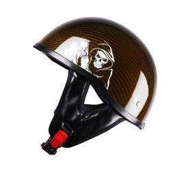 Carbon Fiber Summer Open Face Helmet with DOT/CCC Certified TKMW-020 - motovile